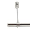 2 Pack Ceiling Mount Bracket, Stainless Steel Wardrobe Pipe Bracket