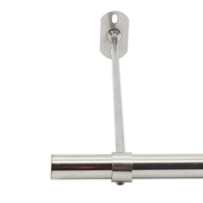 2 Pack Ceiling Mount Bracket, Stainless Steel Wardrobe Pipe Bracket