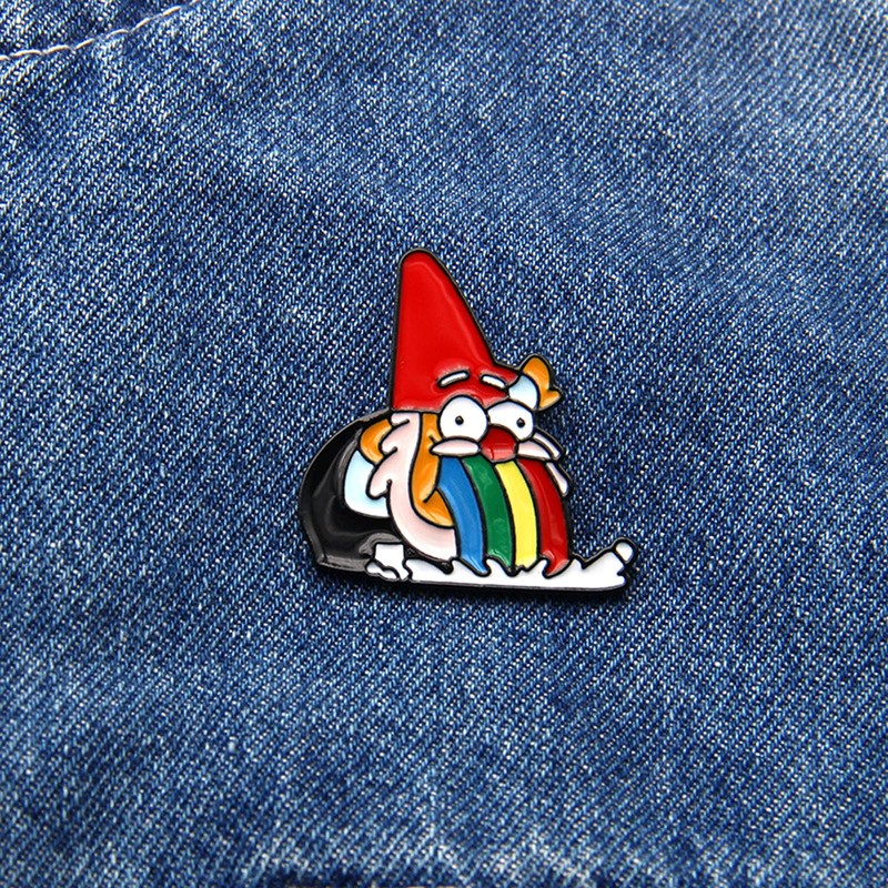 Lukgelyum - Broche de Navidad con diseño de dibujos animados