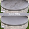 Outdoor Daybed Cushion Cover 66’’ with 3 Pillow Cases (Gray)