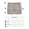 Sublevel women's stretch shorts with a braided belt. - Light