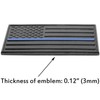 MULL USA 3D Metal Flag x2 emblem Forward and Reverse