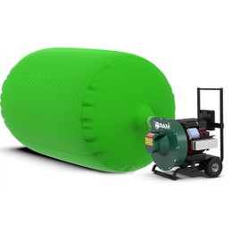 (10) Insulation Vacuum Bag RAM Heavy Duty ECO+ Bags 7 FT X 4 FT Holds 88 CF / 400 LBS Low DUST 2.4 Fabric Strength - 10 PACK. Largest and Toughest Green Bag on the Market.