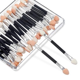 COYUN 20 Stück Lidschatten Pinsel, Sponge Eyeshadow Brush, Lidschatten Pinsel Doppelseitige Color, Einweg Lidschatten Applikator Lidschattenpinsel Lidschattenpinsel, Lidschattenpinsel, Make-up-Tools