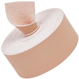 GORGECRAFT 2 m Leather Band Strips 25 mm Wide Flat Leather Band 1.2 mm Thick Lychee Leather Threads Rope Cords for DIY Crafts Guitar Belt Necklace Bracelet Jewellery Making Handles Peachpuff