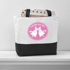 CafePress Pink Bridesmaid Wedding Bells Canvas Tote Top Zipper Closure