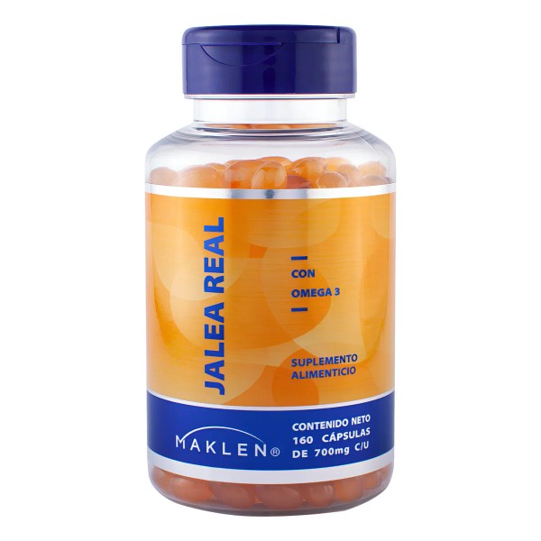 Jalea Real + Omega 3 | 160 Softgels | Maklen