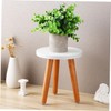 VICASKY Wooden Flowerpot Pedestal Stand Decorative Plant Display Stool for
