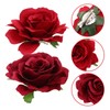 BIUDECO 2pcs Rose Flower Hairpins Floral Brooches for Women Elegant