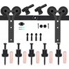 TOIMIOTIOM Sliding Barn Door Hardware Kit 8FT Sliding Rail Track