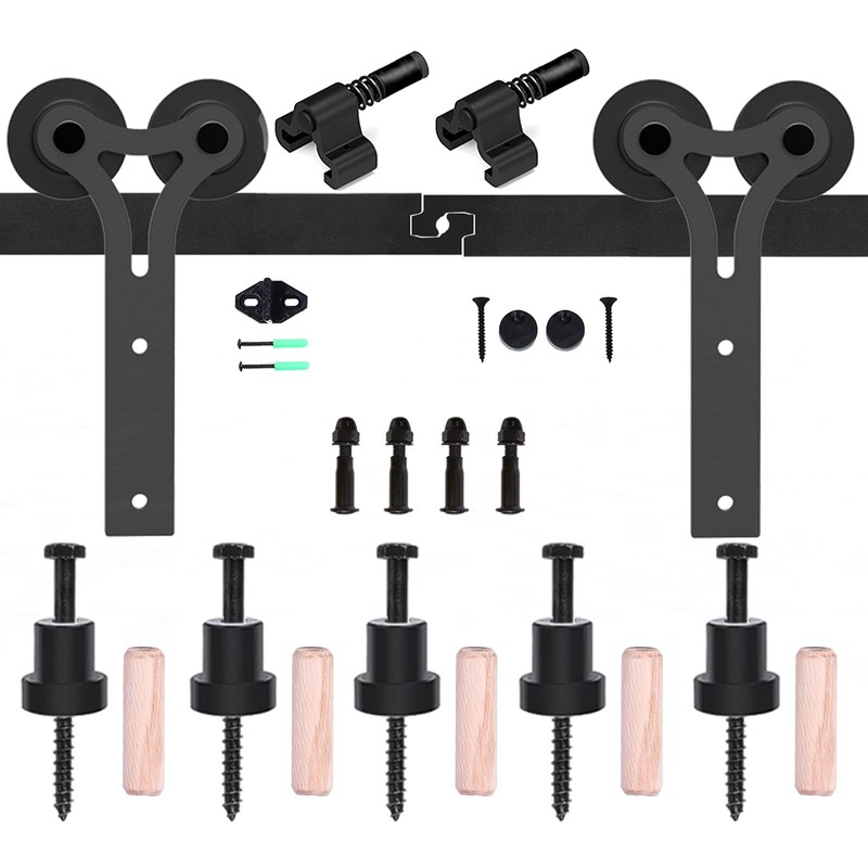 TOIMIOTIOM Sliding Barn Door Hardware Kit 8FT Sliding Rail Track