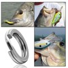 VATEICO Heavy Duty Fishing Split Rings,100pcs/box Stainless Steel Double Flat