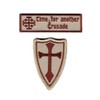 Time for Another Crusade Cross christian Hook patch