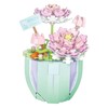 Building Block Pot Plant Educational Lifelike Colorful Beautiful Block Flower