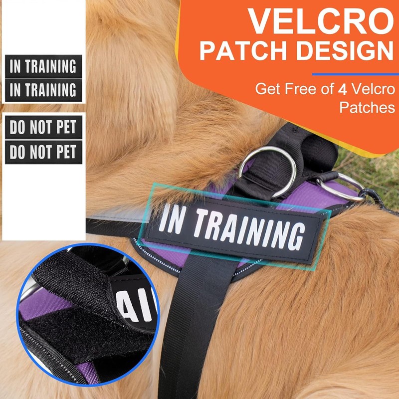 Essential Dog Harness, No Pull Pet Harness with 3 Side