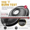 HYGINIC 4 Pack Black Drip Pans, Compatible with Whirpool Kenmore