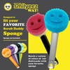 The Original Smiling Sponge Handle Soap Dispensing Handle by Smilyeez