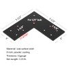 heneng 4 Pcs Flat Mending Plates for 4x4 Post, L