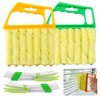 HAOHOMIO 4Pcs Blind Cleaner Duster Tool Set with 7-Finger &
