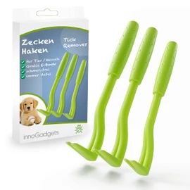 innoGadgets tick hook tick tongs | Different hooks for all tick sizes | gentle tick removal in seconds | green