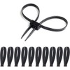 20 Pack 250 lbs Black Disposable Heavy Duty Nylon Double
