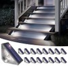 SOLPEX Solar Deck Lights for Outside (16 Pack, Cold White)