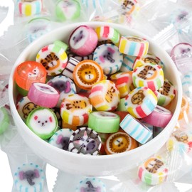 Animal Candy - Hard Candy Bulk 1 lb Bag of Individually Wrapped Small Hard Candies Assortment - Great for Office Candy - Safari Party Favors - Cute Birthday Candy for Party Bags - Jungle Animal Baby Shower - Yummy Candy for Kids and Adults
