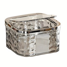 AIMALL High-Value Desktop Mini Trash Can with Press Lid – Fruit Shell Waste Paper Basket – Small Size Sundry Bin for Desk, Dormitory, Bedroom – Available in White & Grey