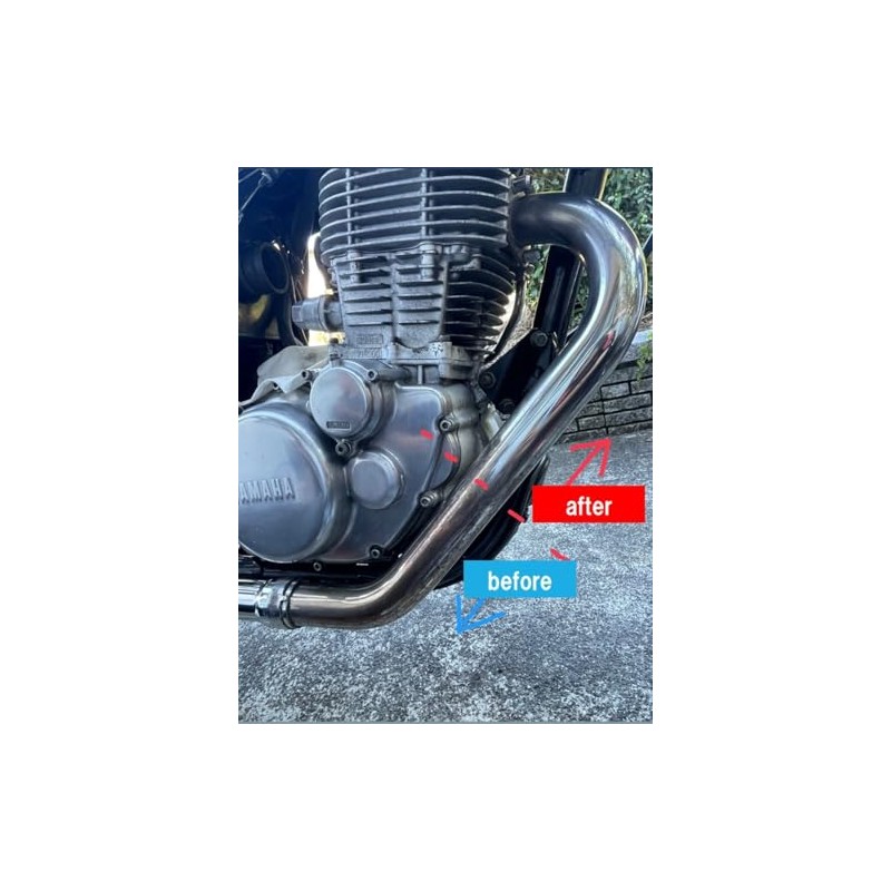 Nihon Maryo Kogyo 17600 Stainless Steel Clear Stainless Steel Muffler,
