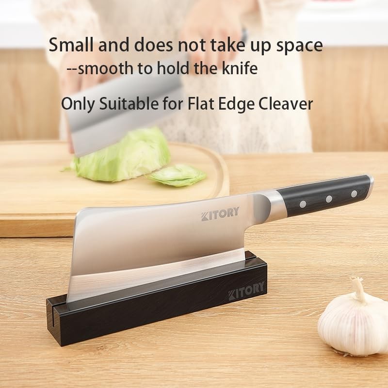 8'' Square Cleaver Knife Block, Knife Stand/Holder especialy for Square