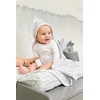 Meyco Baby Hooded Towel Cheetah Plain Grey 80 x 80