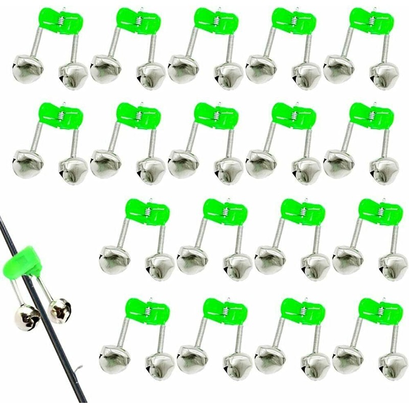 30 pcs Plastic Fish Rod Bell,Fishing Bells Clips,Fish Bite Alarms