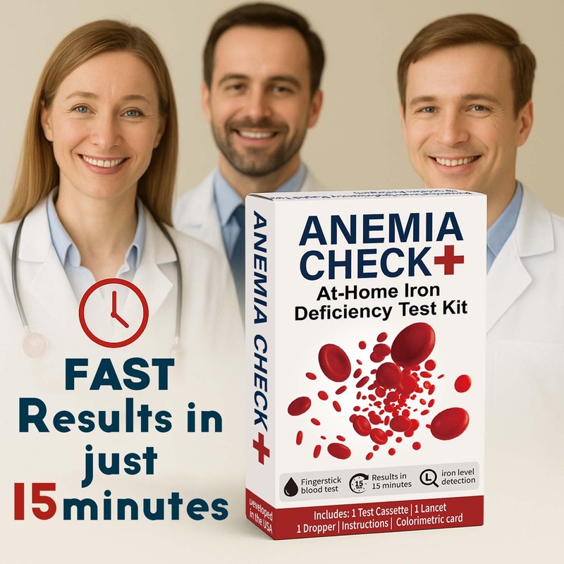 Iron Deficiency Test Kit at-Home – Self-Testing Iron Level for