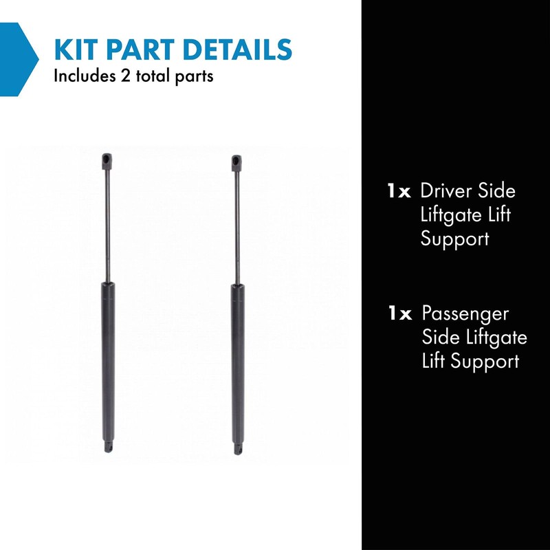 TRQ Driver & Passenger Side Liftgate Lift Support Shock Strut