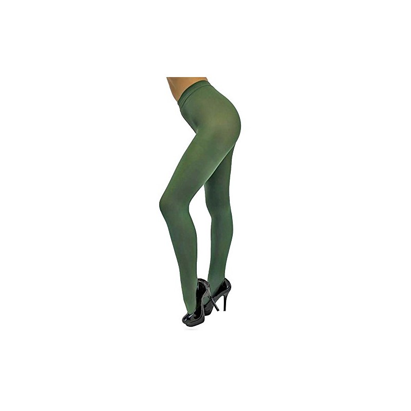 Hunter Green Opaque Stretchy Soft Leotard Tights