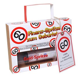 Financial Syringe Decorative Syringe for Filling with Money for 60th Birthday