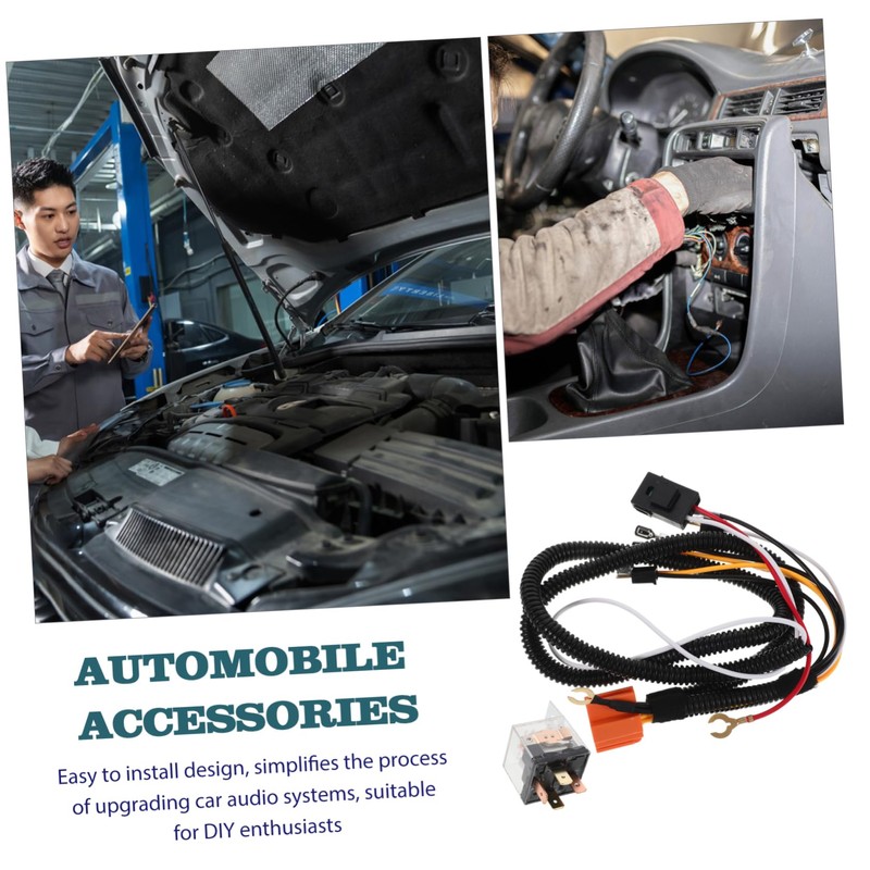 CHILDWEET Car Horn Wiring Harness Kit for Vehicles Stable Performance