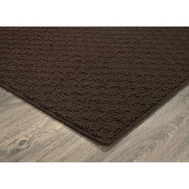Garland Rug Town Square Brown Mocha 12' x 12' Non Slip Area Rug for Living Rooms & Hallways, Stylish & Durable for High-Traffic Areas