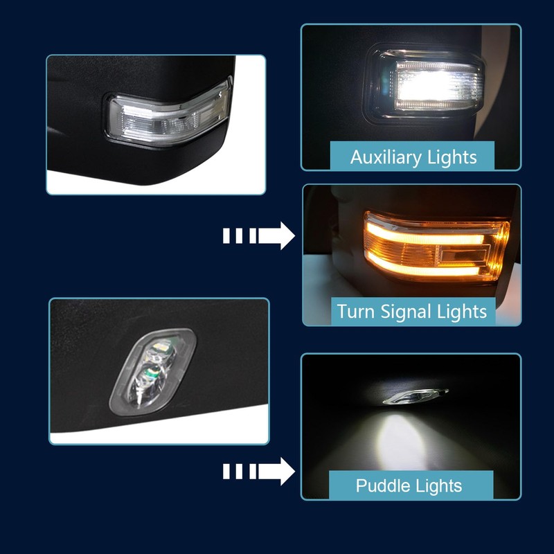 AERDM New towing mirror Black Housing fit for 2015 2016