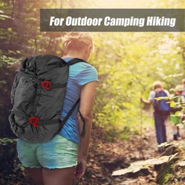 Yosoo Health Gear Waterproof Hiking Backpack Bag, Climbing Rope Kit Foldable Shoulder Strap Rope Bag for Outdoor Camping Climbing Hikes, Black