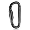 Lixada 9 Pack Aluminum Alloy D-ring Locking Carabiner Clip Set