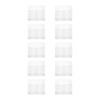 10Pcs 20g Round Empty Container Jar Refillable for Cream Cosmetic