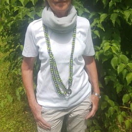 Activity4Dogs Braided Dog Lead 1.2 m for Medium and Large Dogs Round Diameter 15 mm Lead Training Lead Green/Black/White Made in Germany