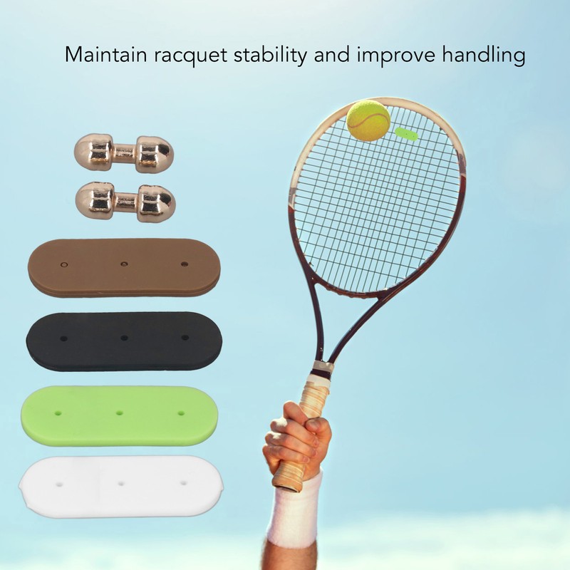 4Pcs Tennis Racket Vibration Dampener Soft Silicon Tennis Racquet Shock