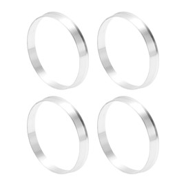 INFINAUTO Car Wheel Hub Centric Rings OD 69.1mm to ID 67.1mm Wheels Center Shaft Shock Absorbing Hubrings Aluminum Alloy Silver Tone Durable