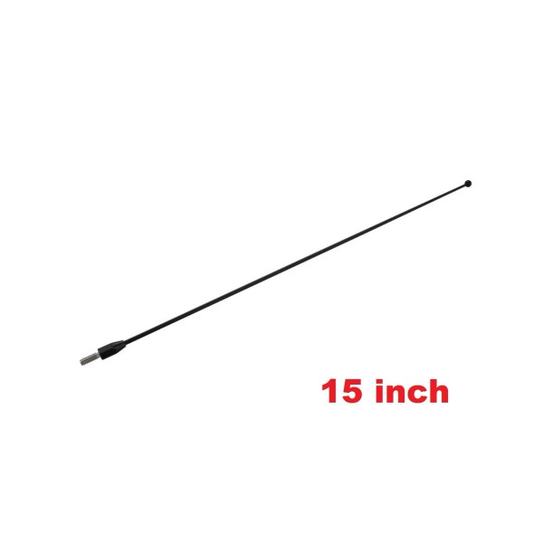 Sold by eAccessoriesUsa 15" Black Stainless Antenna Mast AM/FM for