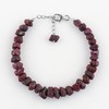 CRYSTALIS Birthstone Ruby Stone Bracelet, Raw Crystals Bracelet, Natural Rough