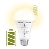 GE LED+ Backup Battery LED Light Bulbs, A21 Rechargeable Light
