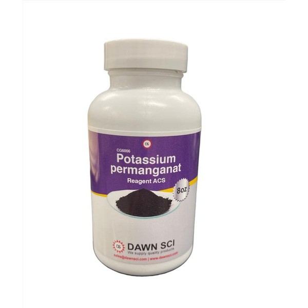 Regent Grade Potassium Permanganet 8oz Free Flowing Powder