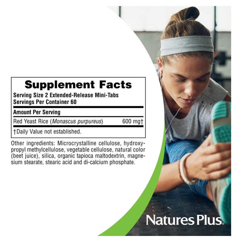 Nature's Plus Arroz Levadura Roja 600mg 120 Tabletas